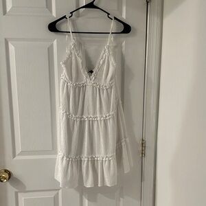 White Ruffled Women's Nightgown